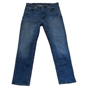 Levis 559 Jeans Mens 36x32 Blue Wash Relaxed Straight Leg Denim Casual Nice Fade